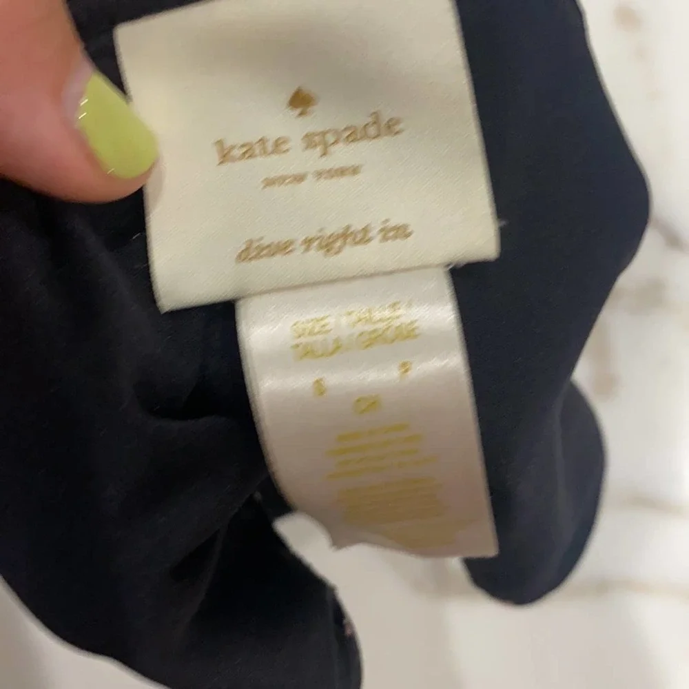NWT kate spade polka‎ dot pink ruffle bikini bottom